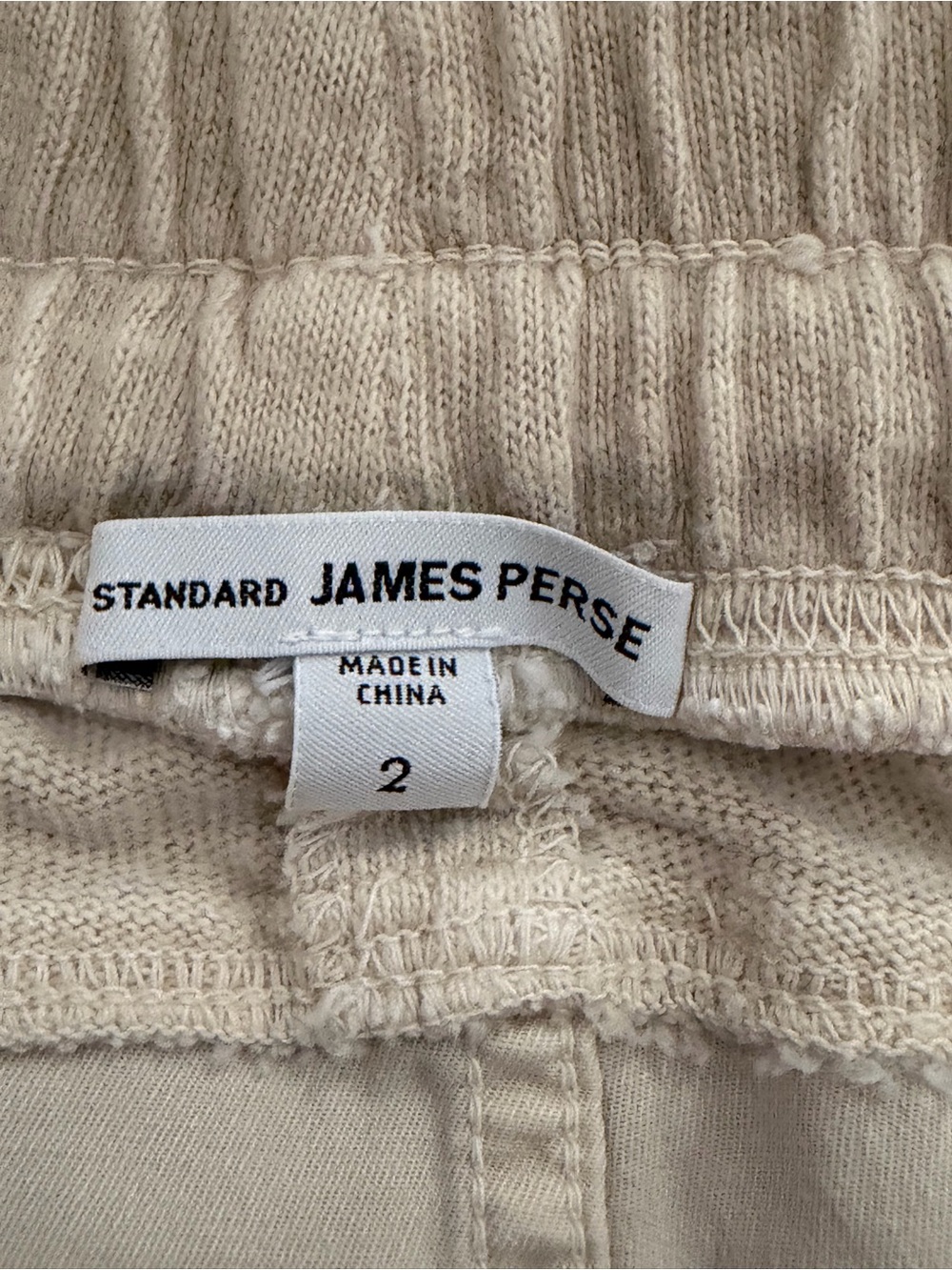 James Perse Women’s Mixed Media Pants in Talc Size 2/ Medium - Picture 5 of 9